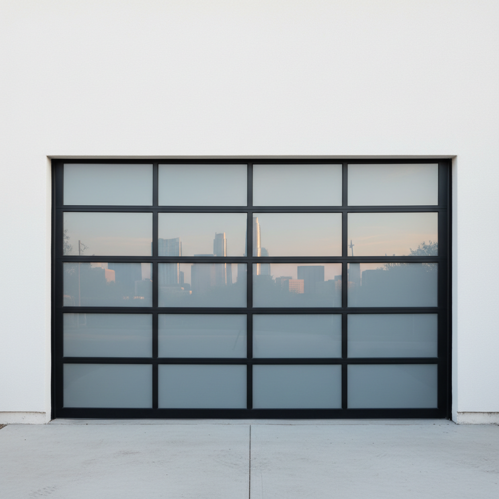 Modern garage door