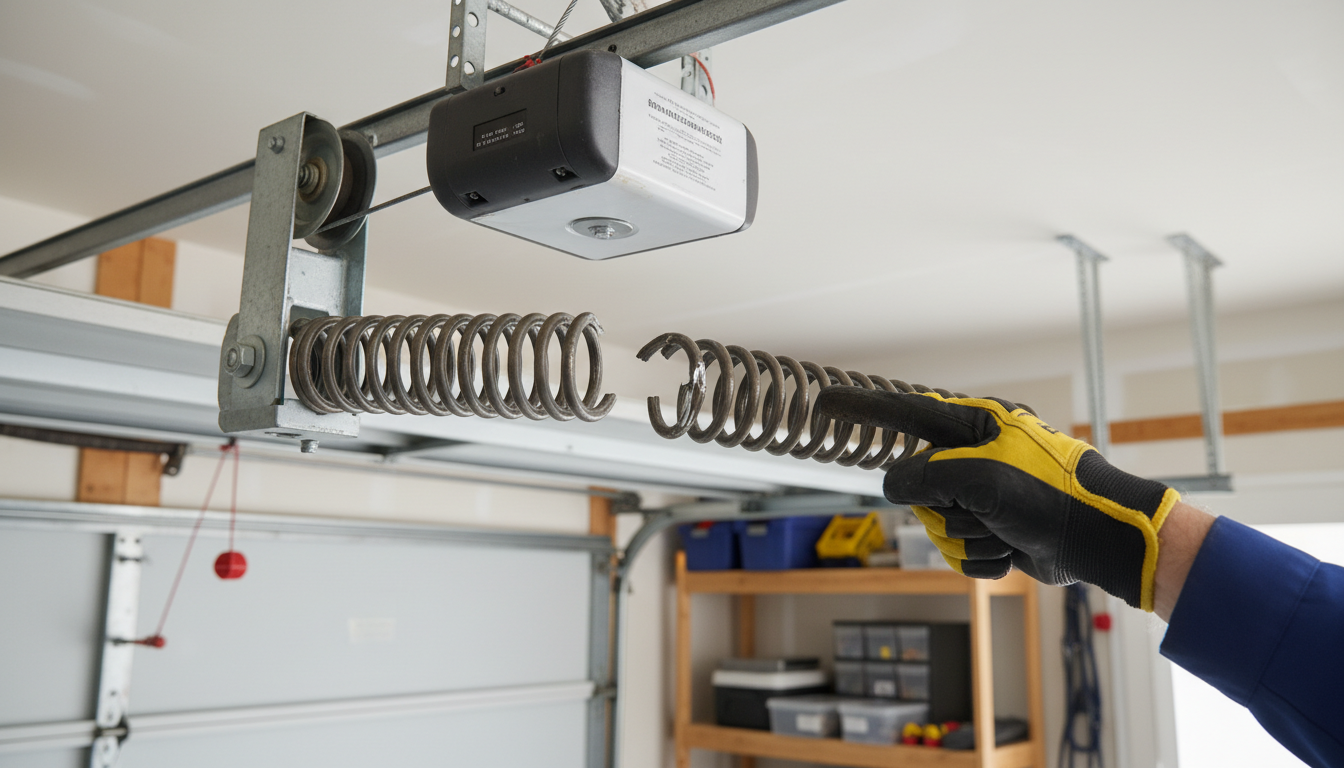 Garage door spring repair