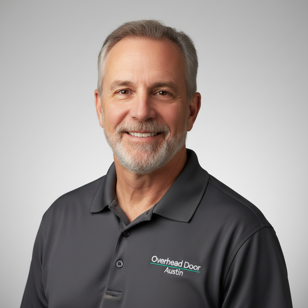 Professional garage door technician